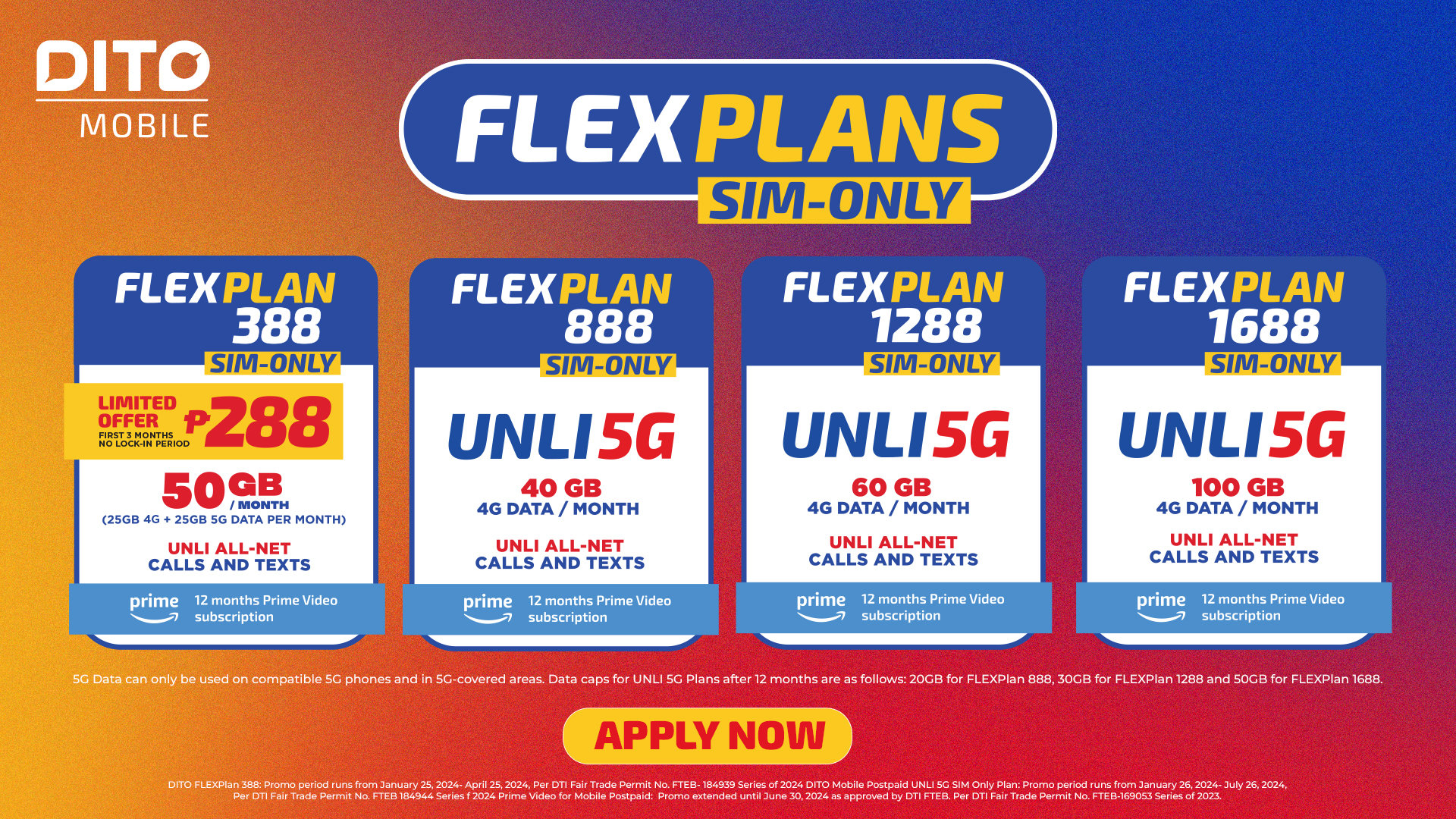 GET THE MOST AFFORDABLE POSTPAID PLANS DITO! FOR AS LOW AS PHP 388/MONTH